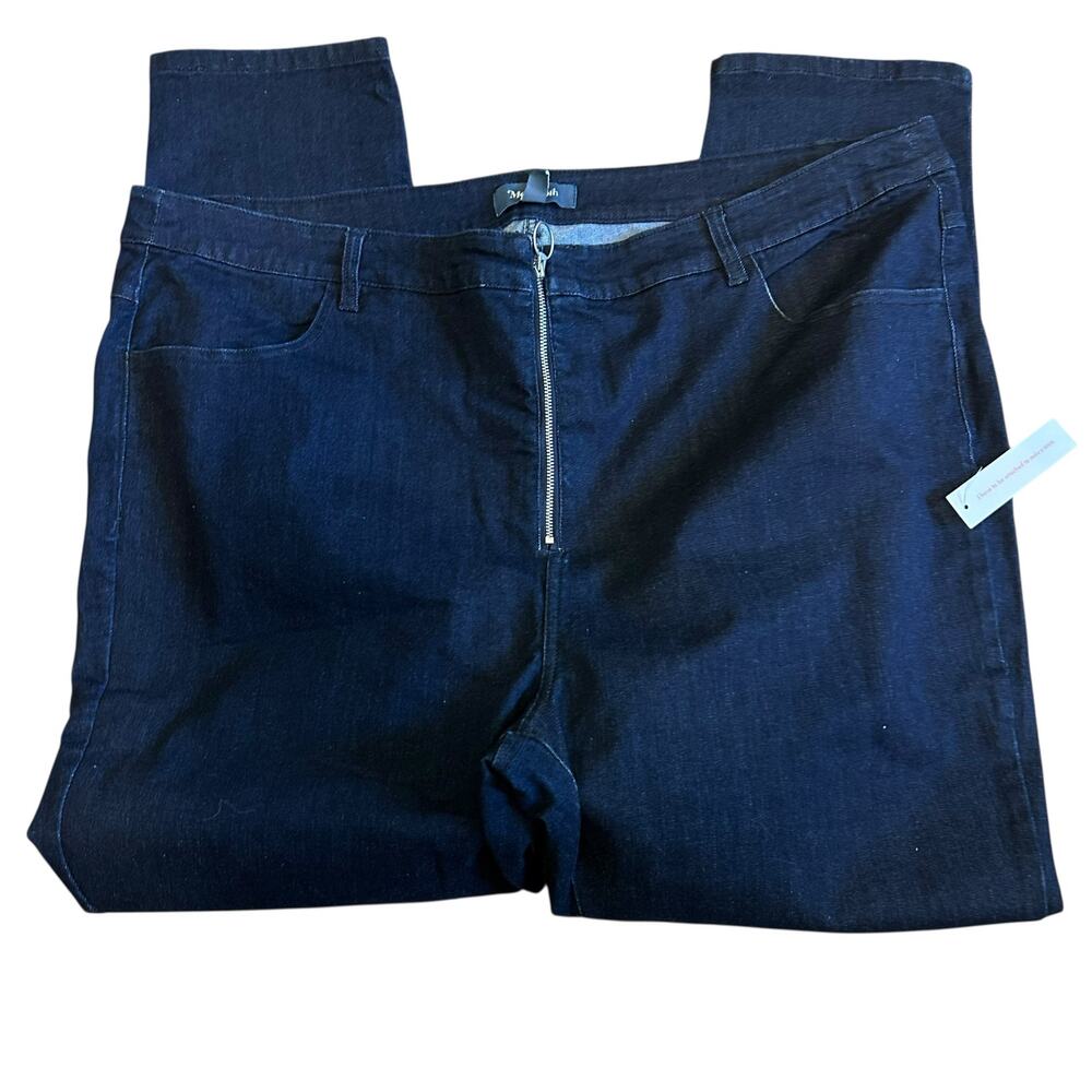 ModCloth NWT Jeans Women SZ 26 Blue Zipper Fly High Rise Dark Wash Skinny Denim